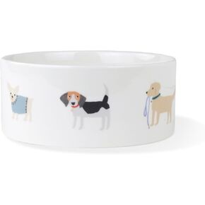 Fringe Studio Happy Breads Bark Bowl Straight Bowl (475015) أبيض