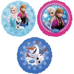 Anagram Frozen Elsa Anna and Olaf Party Supplies 3 pc Birthday Balloon Decorations, BQ_4148