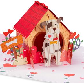 Paper Love 3D Teddy Bear Pop Up Card, Gift for Birthday, Wedding, Anniversary, Mothers Day, Get Well, All Occasion - 5" x 7" Cover - Includes Envelope and Note Tag