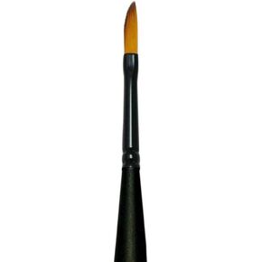 Royal & Langnickel Mini Majestic 1/8" Black Synthetic Flagged Bristle Paint Brush