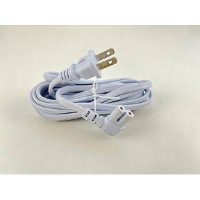 [UL Listed] OMNIHIL White 10 Feet Long AC Power Cord Compatible with Husqvarna Viking Sewing Machine and Serger Models