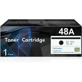 48A Toner Cartridge Black 1 Pack, 48A CF48A Compatible Toner Cartridge Replacement for HP48A Toner Black Cartridge CF248A Compatible with Laser Pro M15a, M15w; MFP M28a, M29w; MFP M30w, M31w Printer