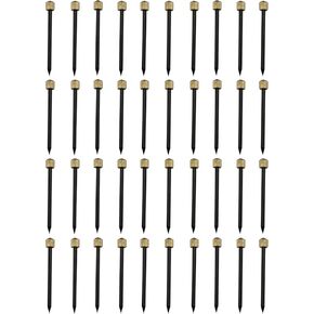 LQ Industrial 40PCS 1.8x35mm Black Copperhead Nails Picture Hanging Peg Hardware Nail Steel Wall Mounted Stud for Fixing Hook and Hanging Kitchen Tool