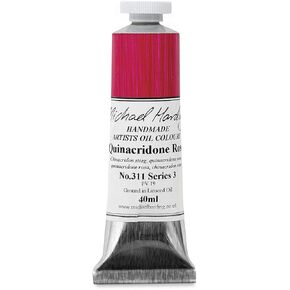Michael Harding Artist Oil Colours, Quinacridone Rose, 40ml Tube, 31140