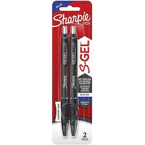 Sharpie S-Gel Blue Retractable Gel Pen 2 pk