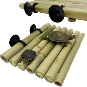 Handmade Bamboo Decorative Turtle Pier Floating Basking Platform (11 * 7)