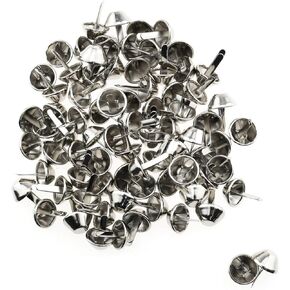 Rlecs 80pcs 15mm دلو المسامير حقيبة قدم أقدام معدنية الفطر ارتفاع برشام DIY Leathercraft Pres in Kuwait