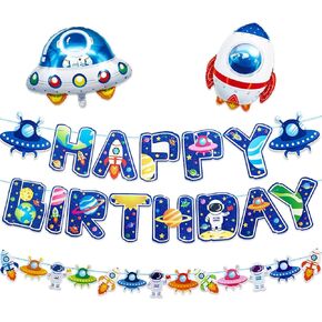 Little Mermaid Happy Birthday Banner & Party Decorations for Girls & Women