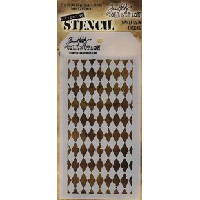 Stampers Anonymous Tim Holtz Layered Stencil, 4.125-Inch by 8.5-Inch, Doily, White