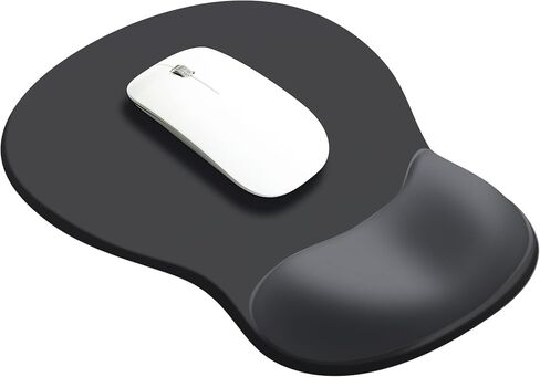 JIKIOU Gel Wrist Rest Mouse Pad Ergonomic Office Mousepad with Wrist Support-Non-Slip, Design Desk Accessories Mat for Home Game Decor School Office Wave (Pure Purple) in Saudi Arabia