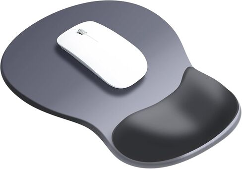 JIKIOU Gel Wrist Rest Mouse Pad Ergonomic Office Mousepad with Wrist Support-Non-Slip, Design Desk Accessories Mat for Home Game Decor School Office Wave (Pure Purple) in Kuwait