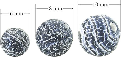 Beadnova 8mm Blue Frosted Agat in Kuwait