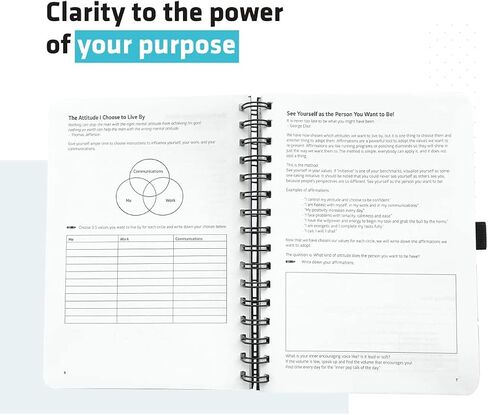 Action Day 2026 Weekly Planner - Effective Planning System to Increase Productivity,To-Do List,Weekly Goals,Projects,Teamwork,Daily Diary,Yearly & Monthly overview, Notes Pages (Black, 8x11 Inch) in Kuwait