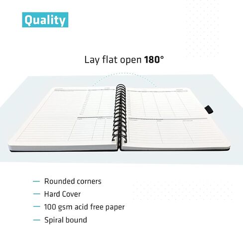 Action Day 2026 Weekly Planner - Effective Planning System to Increase Productivity,To-Do List,Weekly Goals,Projects,Teamwork,Daily Diary,Yearly & Monthly overview, Notes Pages (Black, 8x11 Inch) in Kuwait