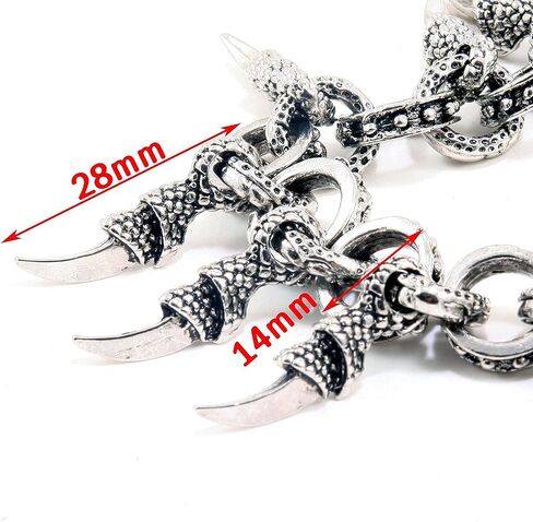 سلسلة محفظة DoubleK Dragon Claw رمز راكب الدراجة النارية (28 بوصة) باللون الأسود CS79BLK، CS79BLKNEW in Saudi Arabia