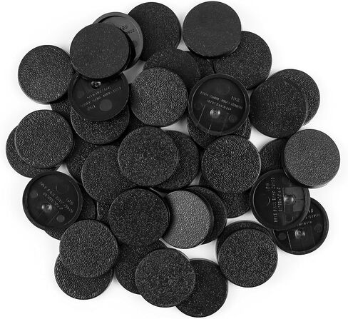 100PCS Miniature Bases+120PCS Adhesive, 25mm or 0.98inch Round Black Plastic Model Bases for Gaming Miniatures Collectible War Table Game or Wargames Board Game in Saudi Arabia