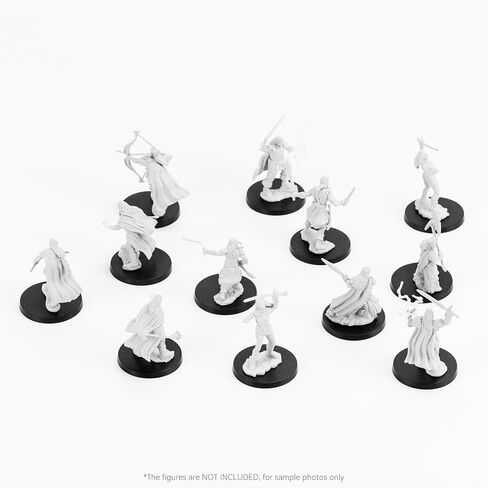 100PCS Miniature Bases+120PCS Adhesive, 25mm or 0.98inch Round Black Plastic Model Bases for Gaming Miniatures Collectible War Table Game or Wargames Board Game in Saudi Arabia