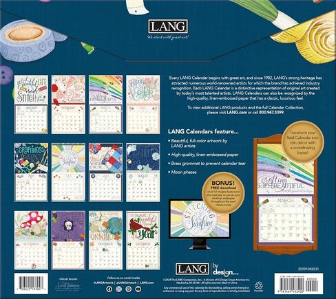 Lang Handmade Leabeet 2025 Wall Calendar (25991002031) in Saudi Arabia