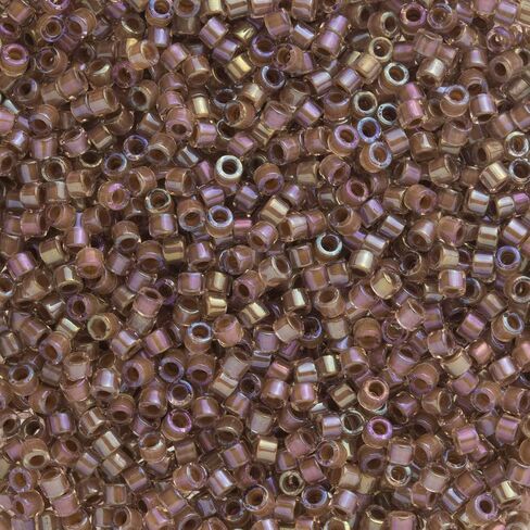 حزمة Miyuki Delica Seed Beads: مقاس 11/0 ، مجموعة لوحة البيج الداخلية المبطنة بالألوان DB1731 ، DB1732 ، DB1733 in Saudi Arabia
