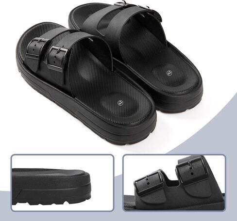 صنادل صيفية للرجال - صنادل مشي خفيفة الوزن ومريحة من مادة إي في إيه، مثالية للاستخدام في الأماكن المغلقة أو الهواء الطلق - Sandalias Para Hombres in Kuwait