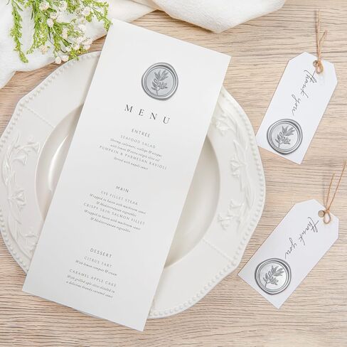 PONATIA Black Wax Seal Stickers - Wedding Invitation Seal Stickers, 50 Pcs Self- Adhesive Wax Seals, Perfect for Invitation Cards, Envelopes Christmas Cards, Gift Wrapping, Party Menu Decor in Saudi Arabia