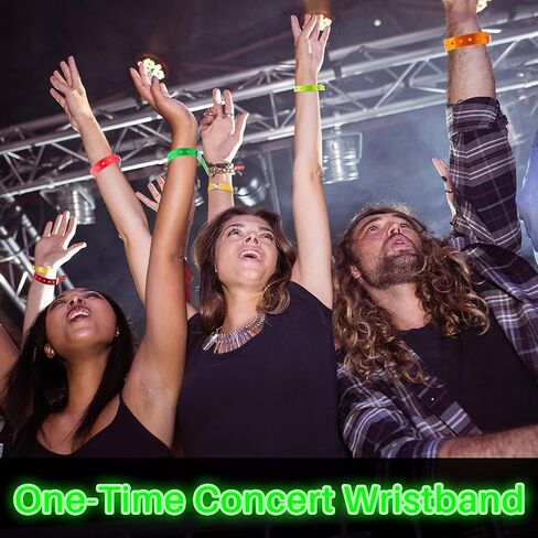 Jetec 48 Pieces Vinyl Wristband Plastic Event Wristband Colored Wristband for Events Concerts Carnivals Nightclubs, Multi-Color (Classic Style) in Saudi Arabia