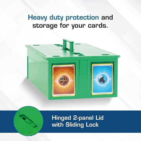 BCW Collectible Card Bin - Holds up to 1600 Cards | Large Card Storage Box for Loose Trading Cards | Pokemon, MTG, and Sports Card Storage Boxes | Sorting Card Box (Green, Single) in Kuwait