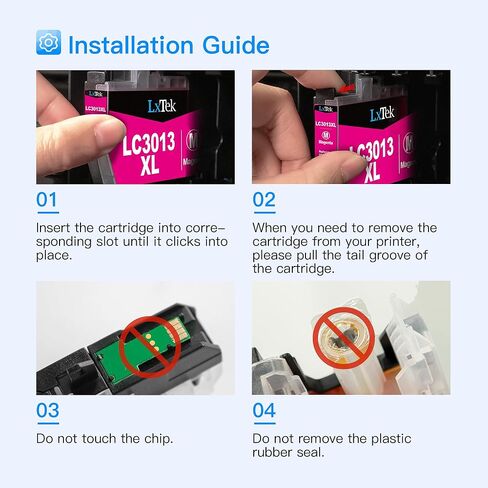LC3013 Ink Cartridges BK C M Y High Yield Compatible for Brother LC3013 LC3011 LC3013XL for Brother MFC-J497DW MFC-J895DW MFC-J491DW MFC-J690DW Printer (LC30134PKS, Black Cyan Magenta Yellow，4 Pack) in Saudi Arabia