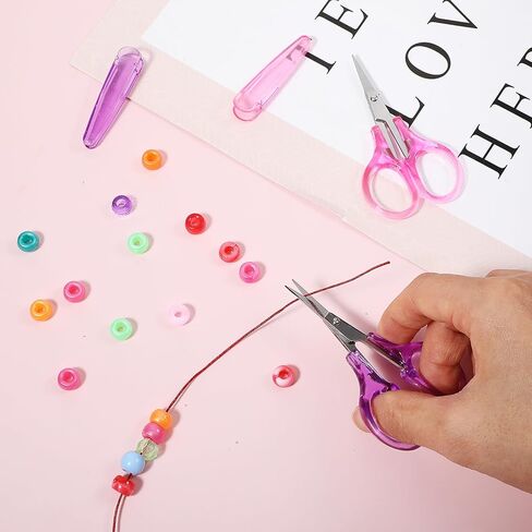 2pcs مقص صغير 3 "مقص صغير كل غرض مع غطاء وقائي ، نصائح دقيقة مباشرة مقصات حادة مقصات صغيرة من الورق مقص الخياطة للسفر ، في الهواء الطلق ، المنزل ، الاستخدام المكتبي in Kuwait