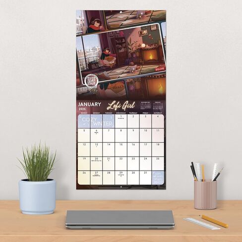 2025 Lofi Girl Wall Calendar و Push Pins in Saudi Arabia