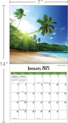 Turner Photographic Beaches Photo Mini Wall Calendar (25998950038) in Saudi Arabia