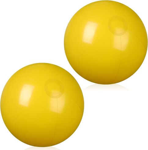 2 Pcs Inflatable Beach Ball 20 inch Swimming Pool Balls Summer Outdoor in Kuwait