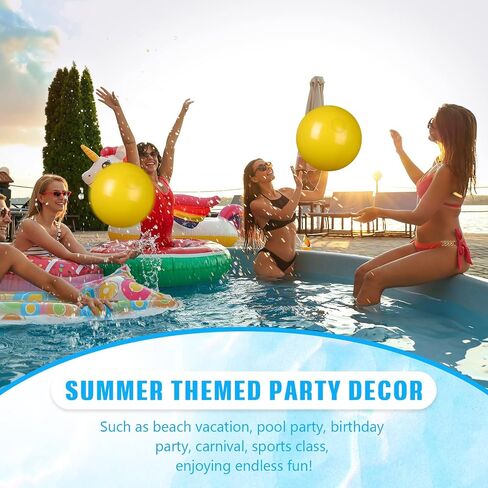 2 Pcs Inflatable Beach Ball 20 inch Swimming Pool Balls Summer Outdoor in Kuwait
