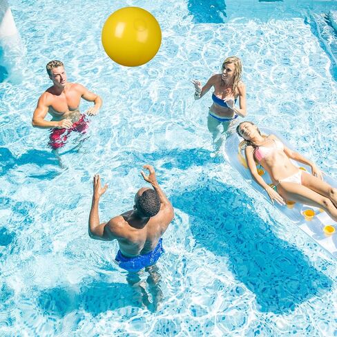 2 Pcs Inflatable Beach Ball 20 inch Swimming Pool Balls Summer Outdoor in Kuwait