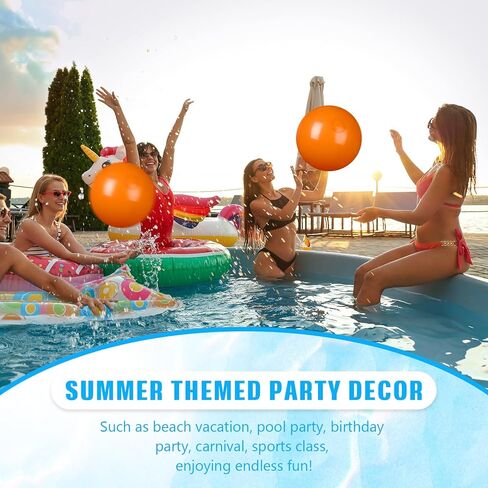 2 Pcs Inflatable Beach Ball 20 inch Swimming Pool Balls Summer Outdoor in Kuwait