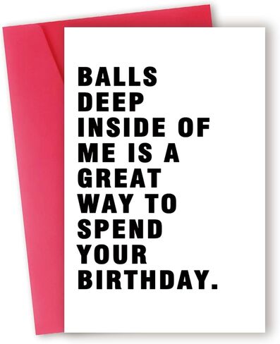 Rude Birthday Card for Husband from Wife, Dirty Birthday Card for Fiance Boyfriend, Raunchy Birthday Card for Him, Birthday Gift Idea for Men in Saudi Arabia