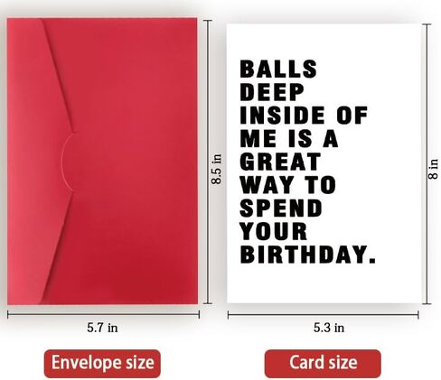 Rude Birthday Card for Husband from Wife, Dirty Birthday Card for Fiance Boyfriend, Raunchy Birthday Card for Him, Birthday Gift Idea for Men in Saudi Arabia