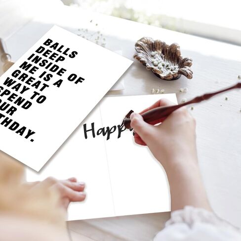Rude Birthday Card for Husband from Wife, Dirty Birthday Card for Fiance Boyfriend, Raunchy Birthday Card for Him, Birthday Gift Idea for Men in Saudi Arabia