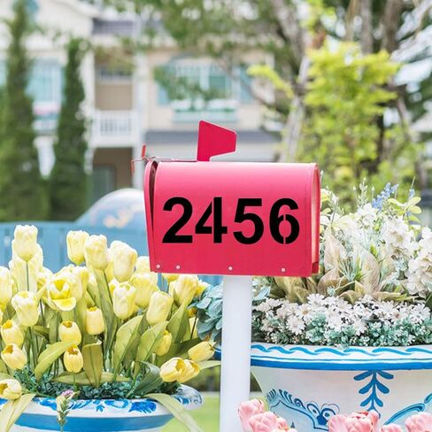 DXCYZ 3 Inch Tall Number Stencils Kit 0-9 Address Number Stencil, 10PCS Reusable Plastic Painting Number Templates for Mailbox Signs, Door, Cars, Trucks, Home, Business, Window in Saudi Arabia