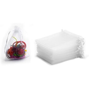 50PCS 5X7 Inches Drawstring Organza Gift Bag Jewelry Favor Pouches mesh bags drawstring Candy Bags