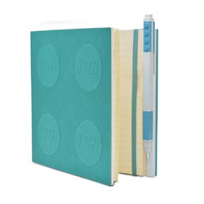 IQ LEGO Stationery Locking Notebook with Gel Pen - Azur (52444)