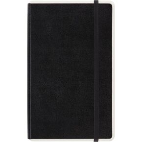 Moleskine Smart Writing Notebook, Large, Plain, Black, Hard Cover (7.5 x 10) 176 Pages