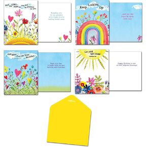Leanin' Tree, Keep Looking Up, 12 Cards and Envelopes, Christian Greeting Cards Assortment Box, Religious Birthday Cards, Perfect for Christian Birthday Cards, Thinking of You