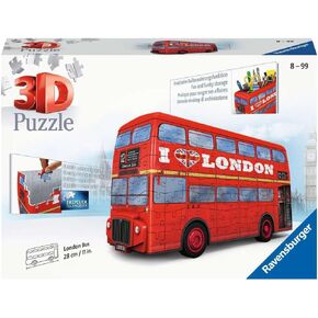 Ravensburger London Bus 216 Piece 3D Jigsaw Puzzle for Kids and Adults - 12534 - Great for Any Birthday, Holiday, or Special Occasion