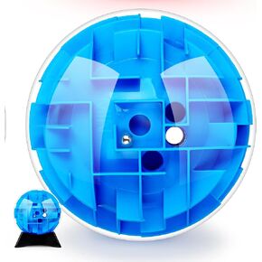 3D Maze Ball Puzzle Toy, Puzzle Game for Boys and Girls, Party Toys for Kids and Adults, Classroom and School Prizes (Blue)