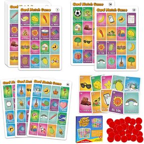 Loteria Mexican Bingo,Juegos de mesa,Sight Word Bingo Games for Kindergarten,Great for Learning Spanish,Toddler Matching Game,sequence for kids,Preschool Learning Activities,Family Board Games