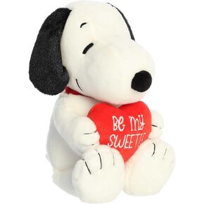 Aurora® Timeless Peanuts® Snoopy Be My Sweetie Stuffed Animal - Classic Characters - Lasting Memories - White 11 Inches