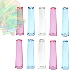 20 Pcs Plastic Pencil Caps, Pencil Tip Protector Covers Small Pencil Toppers Pencil Extender Holders Cute Pen Tip Covers for School Office, Random Colors