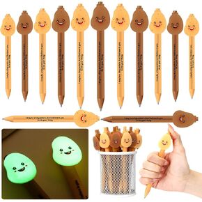 10 Pcs Pickle Pens Bulk Luminous Employee Appreciation Gifts Bulk Emotional Support Pickle Pens Encouragement Affirmation Thank You Gifts
