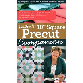 Quilter’s 10 "Square Precut Companion: دليل مرجعي هاندي وأنماط بلوك 20+ ، ويتميز بالكعك الطبقة ، و 10" المربعات ، وعشرة مربعات وأكثر!